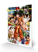 Dragon ball z - comic strip panels - impression sur bois 40x59cm