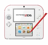 Console 2DS blanc & rouge - 2DS