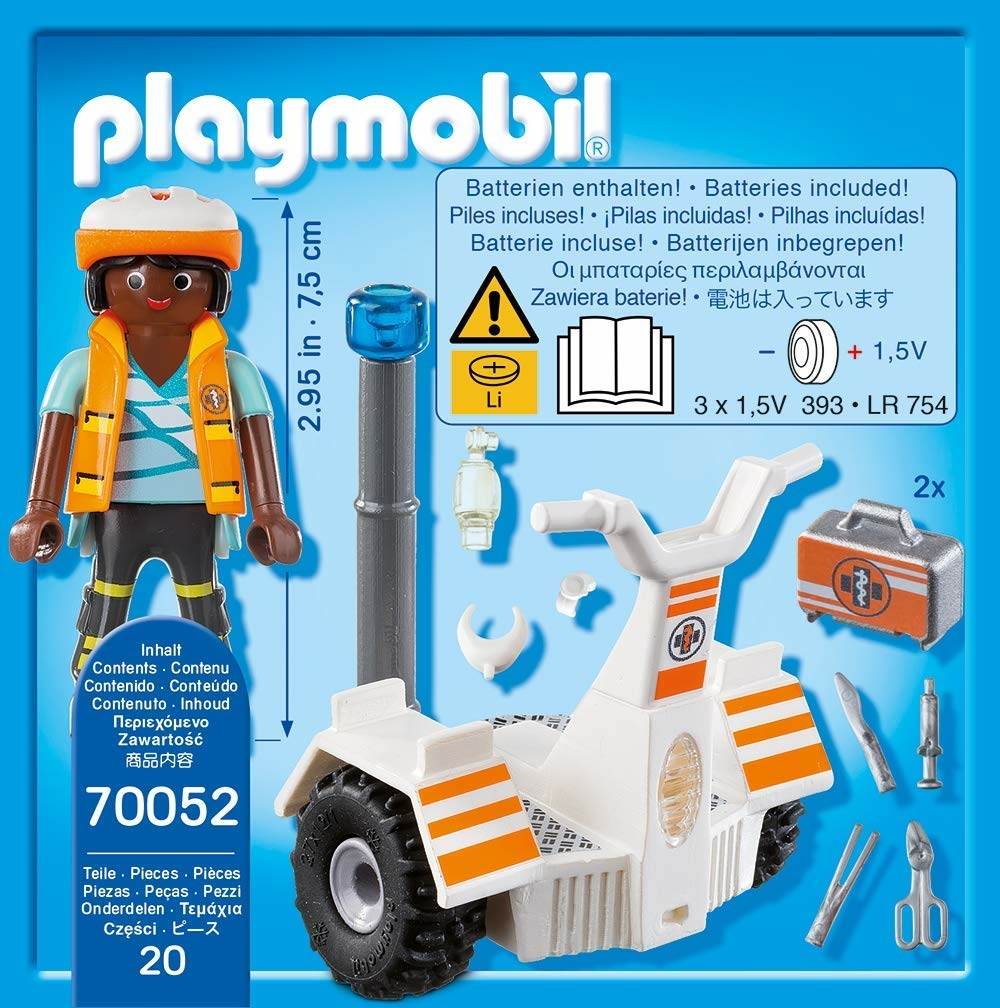 Playmobil 70052 City Life - Secouriste et Gyropode