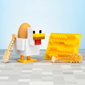 Minecraft - chicken - coquetier & forme pour toast