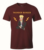 Boruto - logo thunder burger t-shirt bordeaux - s