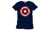Marvel - captain america logo navy blue t-shirt m