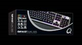 Qpad - mk95 pro gaming mechanical switchable switch keyboard, with rgb backlit and palmrest, painting keycap, french layout