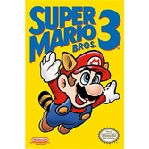 Super mario bros 3 - couverture jeu nes maxi poster
