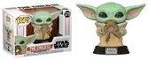 Star wars - bobble head pop n° 379 - mandalorian - the child w/frog