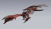 Monster hunter - rathalos - figurine articulée sh monsterarts 40cm