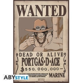 One piece - wanted luffy & ace - set de 2 posters '52x38'