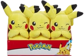 Pokemon - display de 6 peluches marill, mimiqui, pikachu, caninos, metamorph, embrylex 20cm