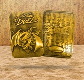 Yu-gi-oh! - slifer, le dragon célèste - carte métal plaquée or 24k ltd