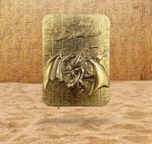 Yu-gi-oh! - slifer, le dragon célèste - carte métal plaquée or 24k ltd