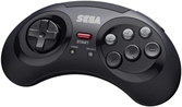 Retrobit - Sega mega drive manette 8 boutons sans fil 2.4ghz Noir