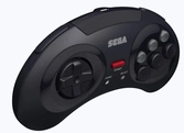 Retrobit - Sega mega drive manette 8 boutons sans fil 2.4ghz Noir