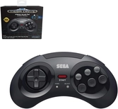 Retrobit - Sega mega drive manette 8 boutons sans fil 2.4ghz Noir