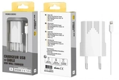 Embout secteur usb + cable pour iphone 5/6/7/8/x 1a ca109 blanc - Accessoires Mobiles