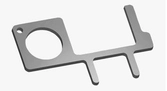 Puresecure - crochet de sécurité sans contact multi usage chrome