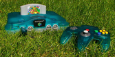 Nintendo 64 Clear Blue + Super Mario 64