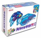 Nintendo 64 Clear Blue + Super Mario 64