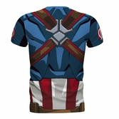 Marvel - tshirt réplique captain america homme l