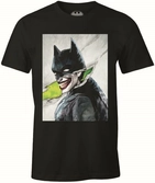 Dc comics - batman - t-shirt noir hommes - le joker déguisé en batman - s